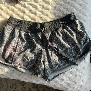 Women's Black and Gray Shorts